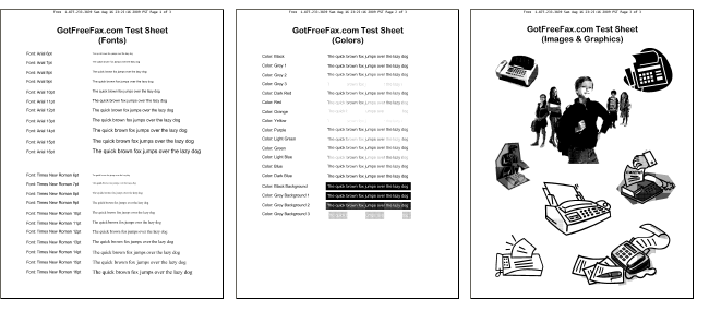 Fax Test Result