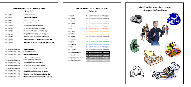Fax Test Sheet