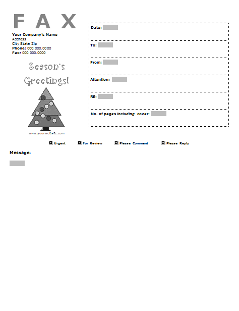 Free Fax Cover Sheet Thumbnail